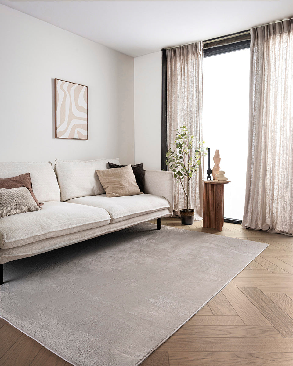Japandi-Teppich – Terra Plano Taupe