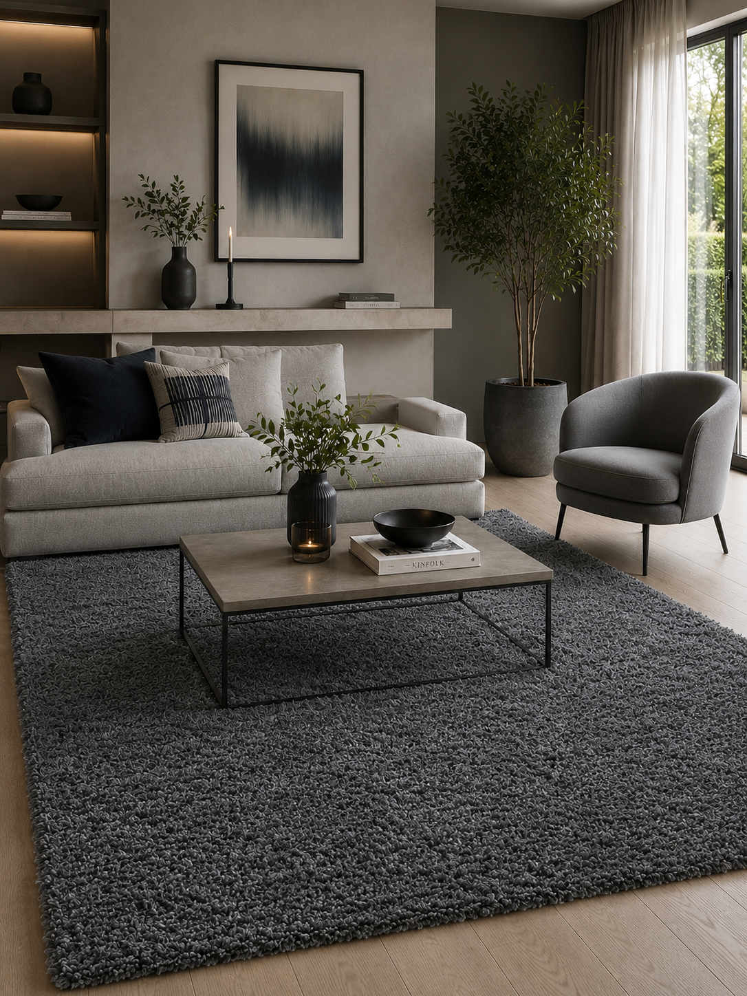 Shaggy Hochflorteppich - LIFE 1500 GREY