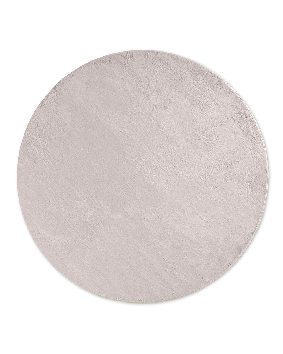 Runder Japandi-Teppich – Ovara Plano Taupe