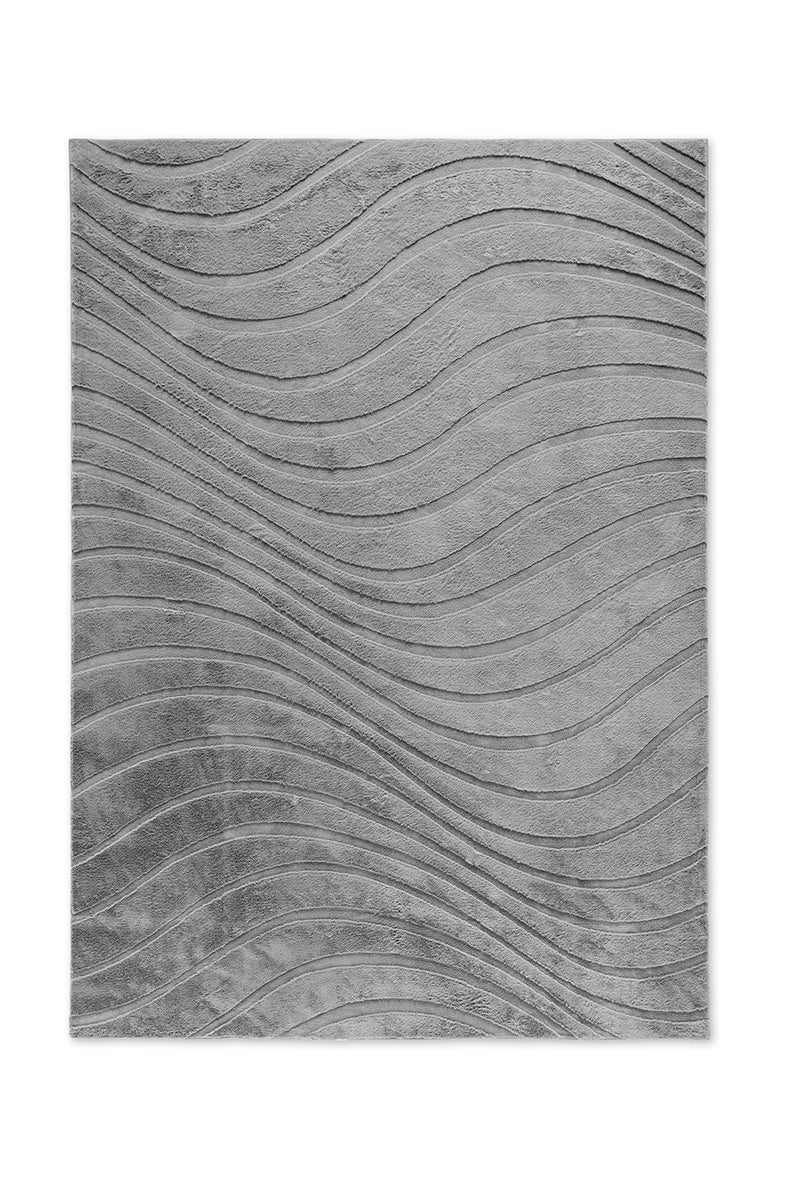 Japandi-Teppich – Terra Maris Grau