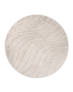 Runder Japandi-Teppich – Ovara Maris Beige