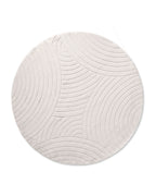 Runder Japandi-Teppich – Ovara Zenith Beige