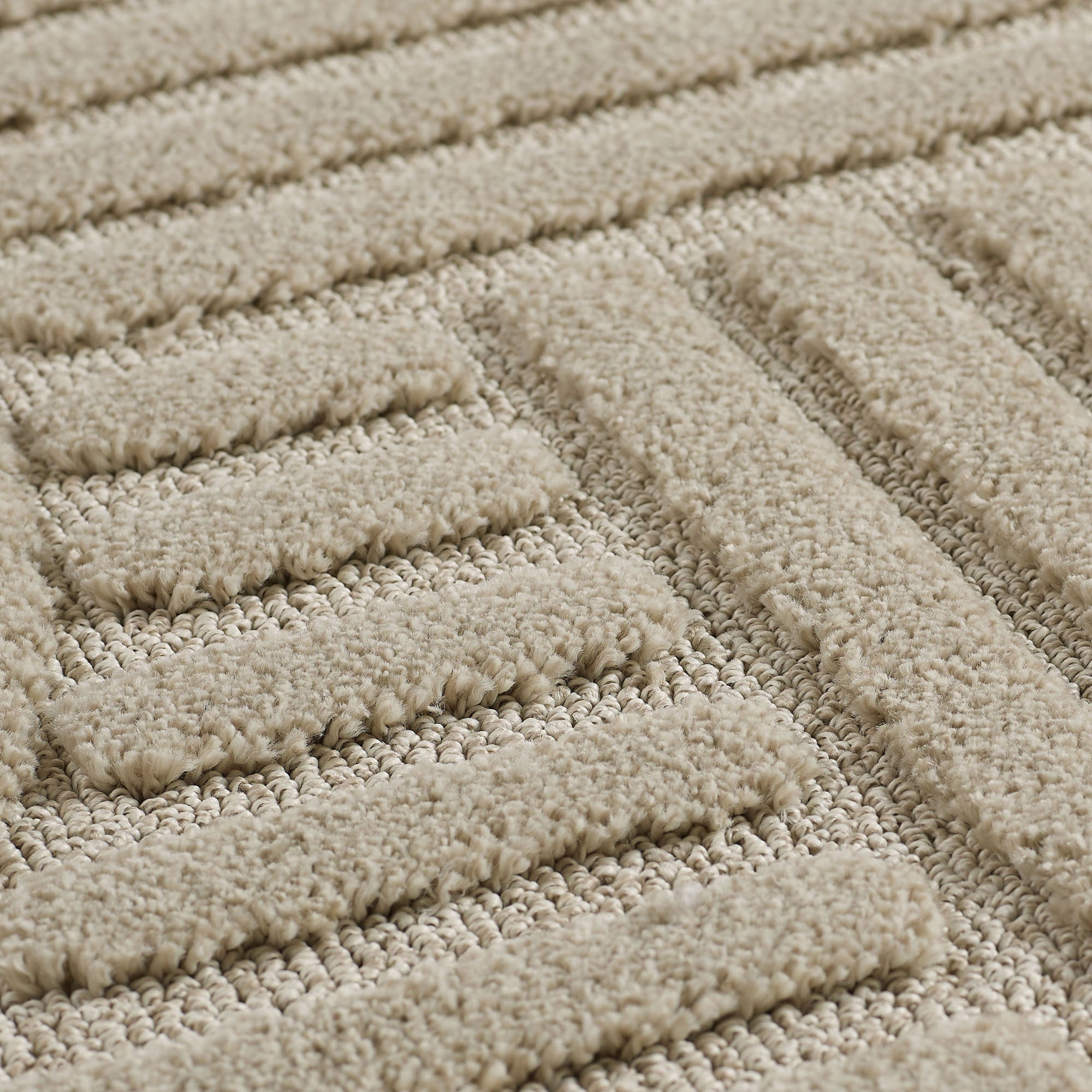Japandi Teppich Linea Curve Beige