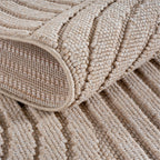 Runder Japandi Teppich - HELIX 2201 BEIGE