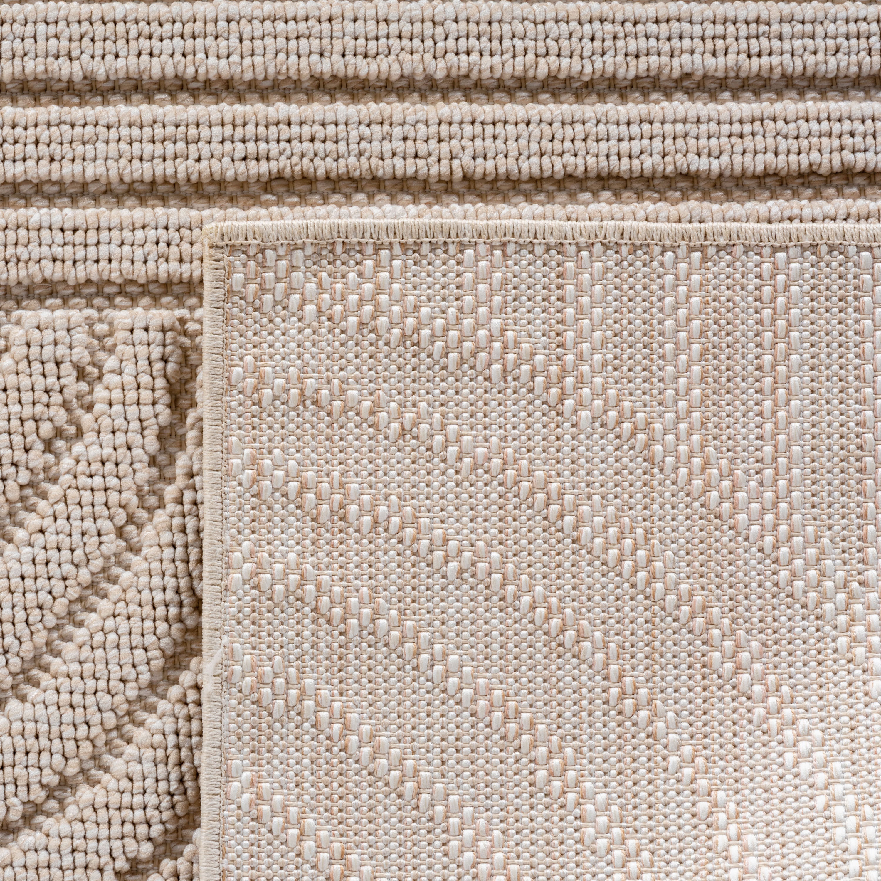 Runder Japandi Teppich - HELIX 2201 BEIGE