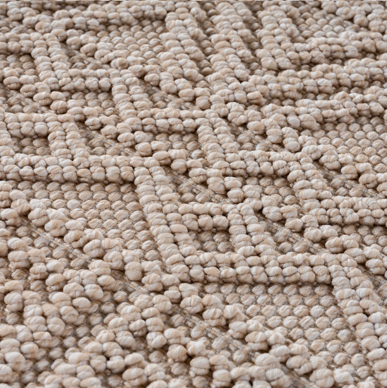 Runder Japandi Teppich – HELIX 2202 BEIGE