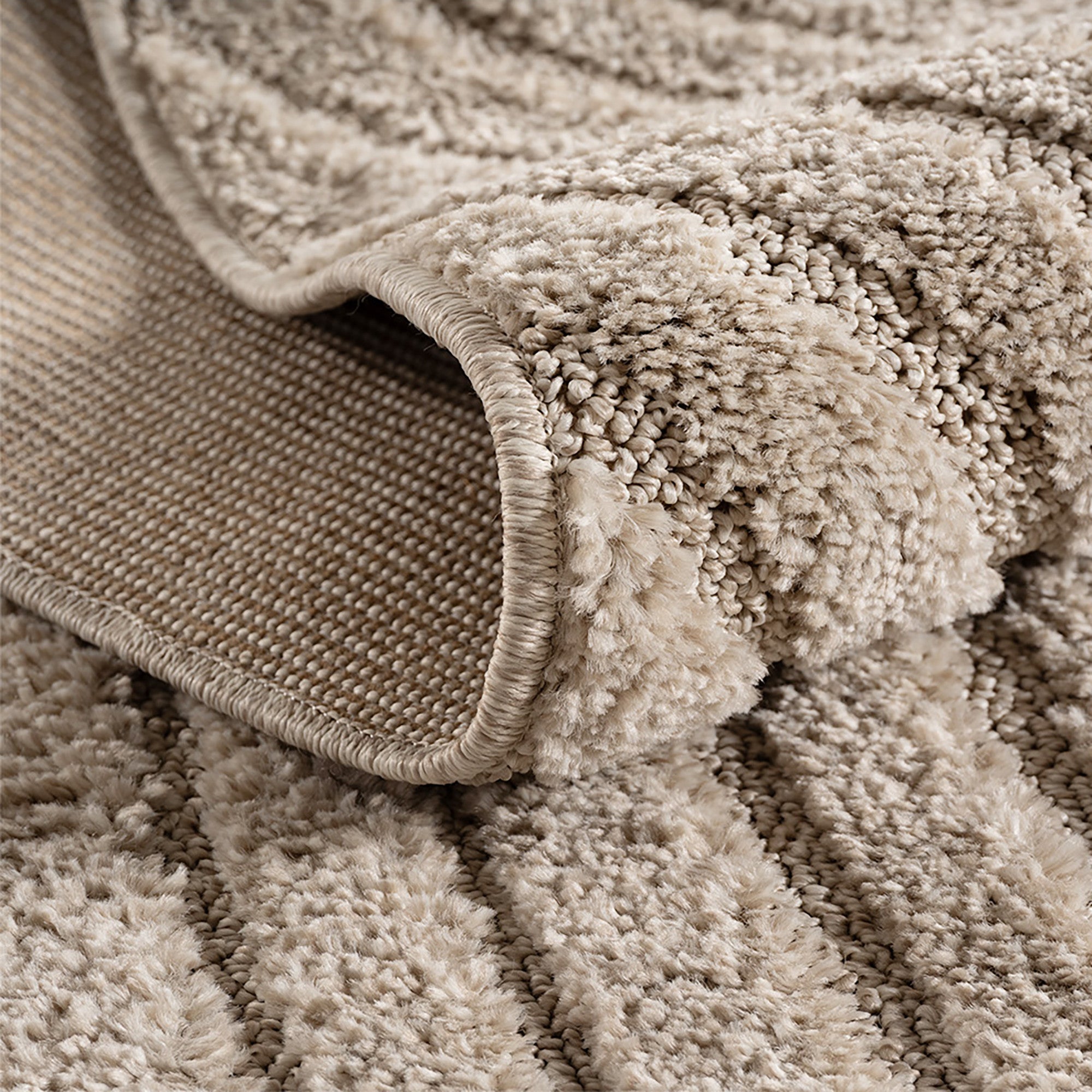 Runder Japandi Teppich - ART 1122 BEIGE
