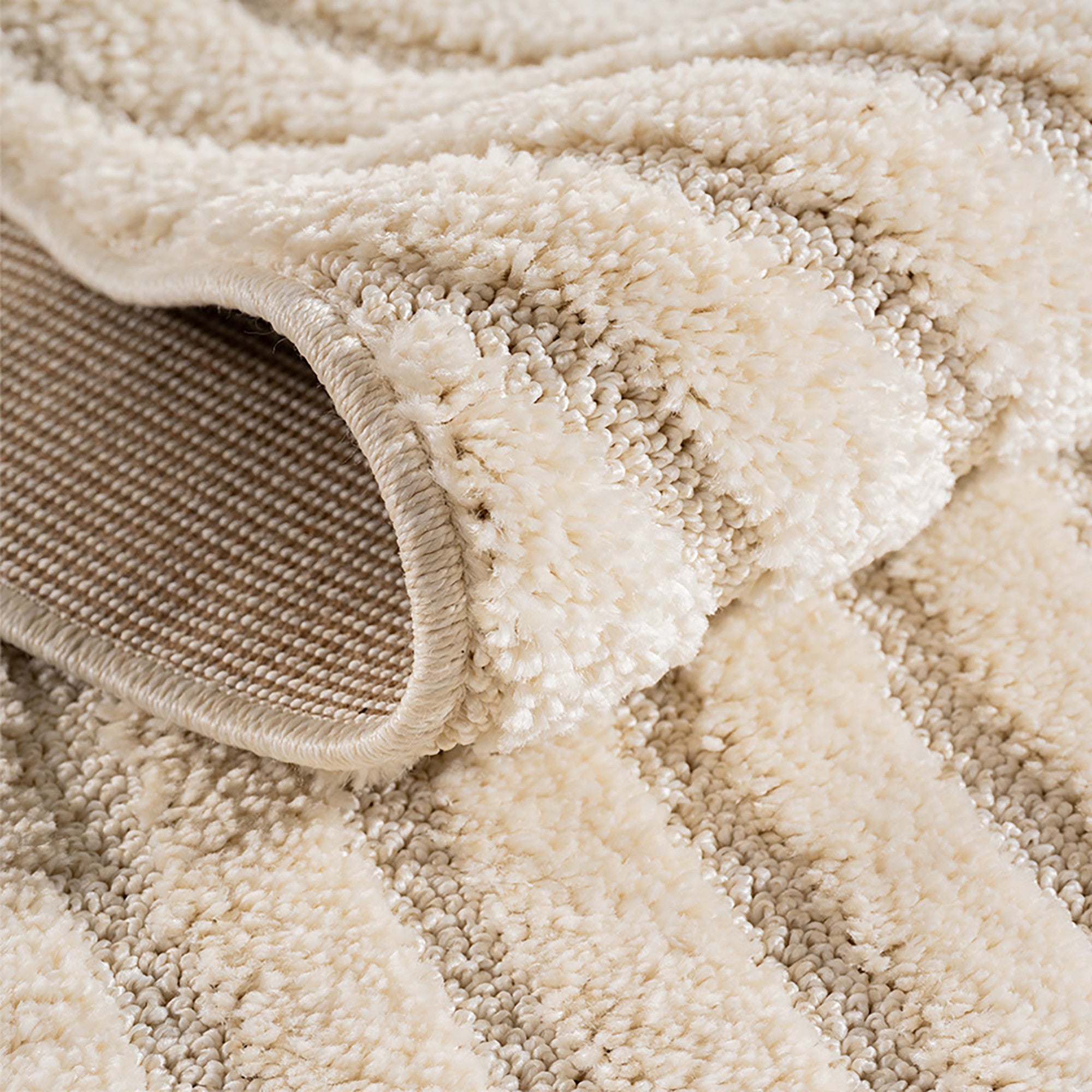 Runder Japandi Teppich - ART 1122 CREAM