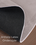 Runder Japandi-Teppich – Ovara Plano Taupe
