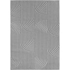 Japandi Teppich - HELIX 2201 SILBER