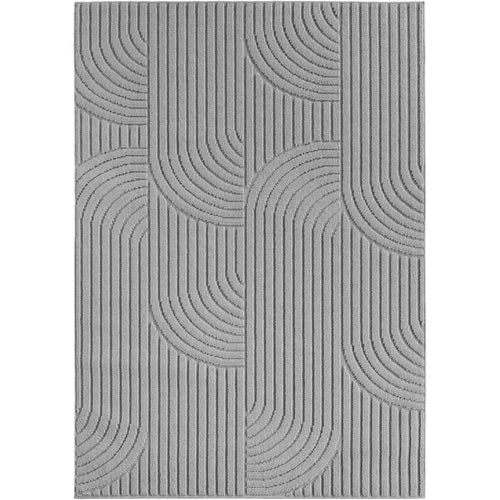 Japandi Teppich - HELIX 2201 SILBER