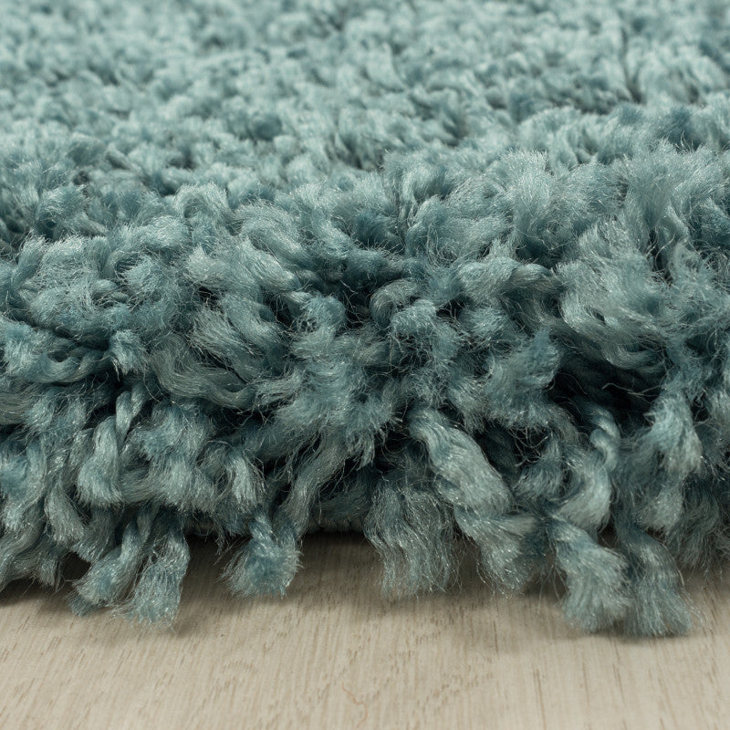 Runder Hochflor-Teppich Shaggy - SYDNEY 3000 AQUA