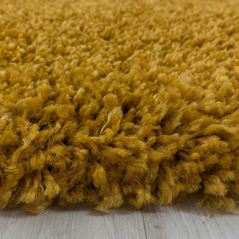 Runder Hochflorteppich Shaggy - SYDNEY 3000 GOLD