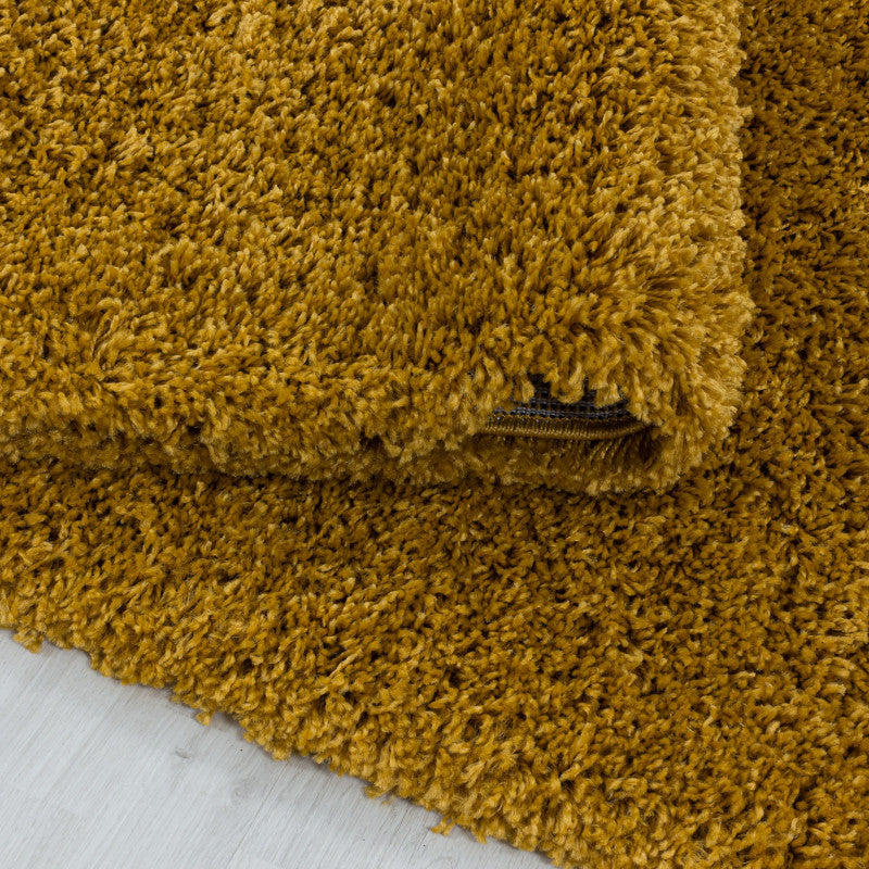 Runder Hochflorteppich Shaggy - SYDNEY 3000 GOLD
