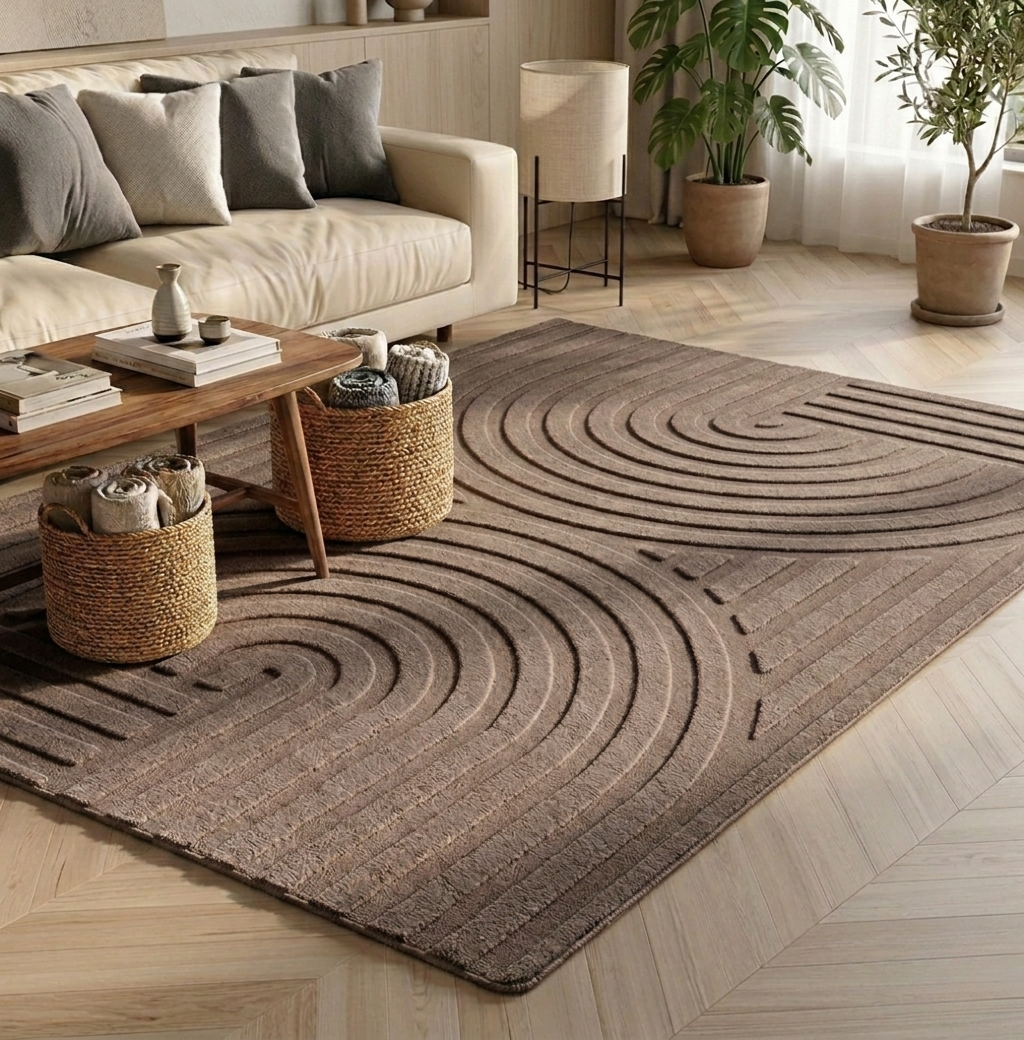 Japandi Teppich - POMPEI 1611 BEIGE