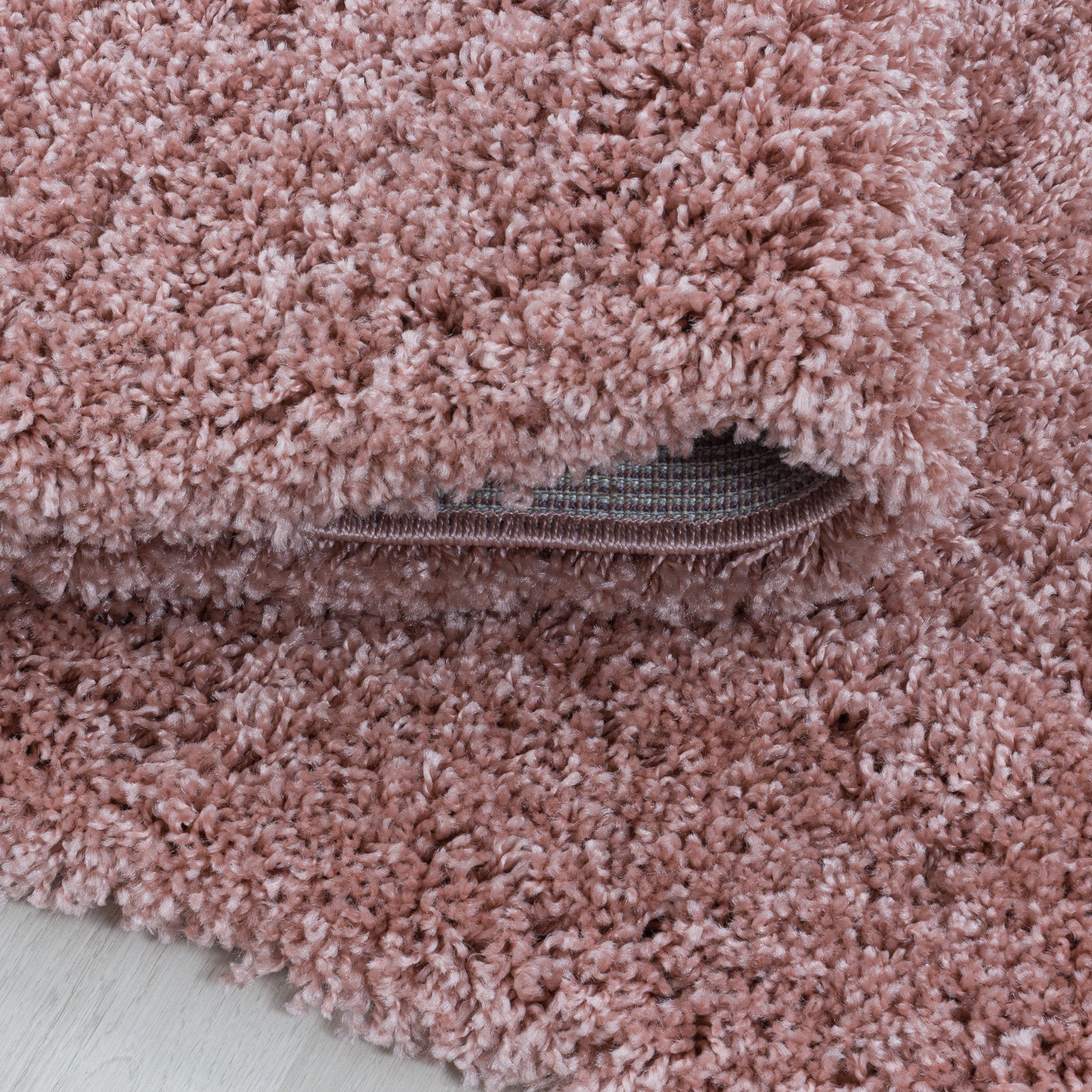Runder Shaggy Hochflor-Teppich - SYDNEY 3000 ROSE