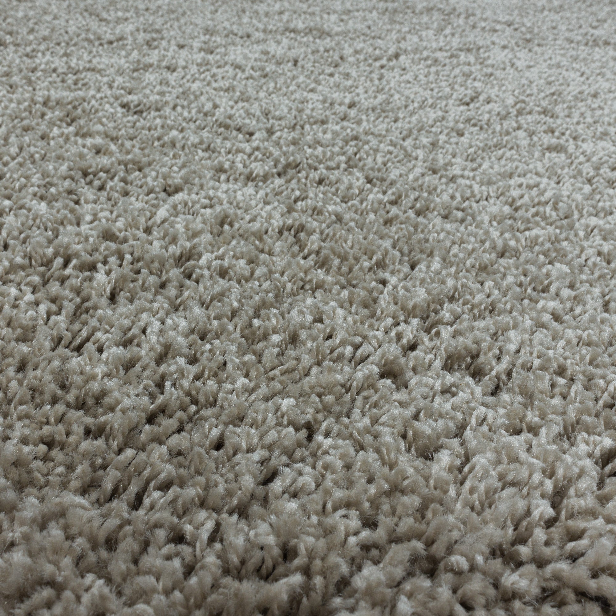 Rundes Shaggy Hochflor Teppich - SYDNEY 3000 NATUR