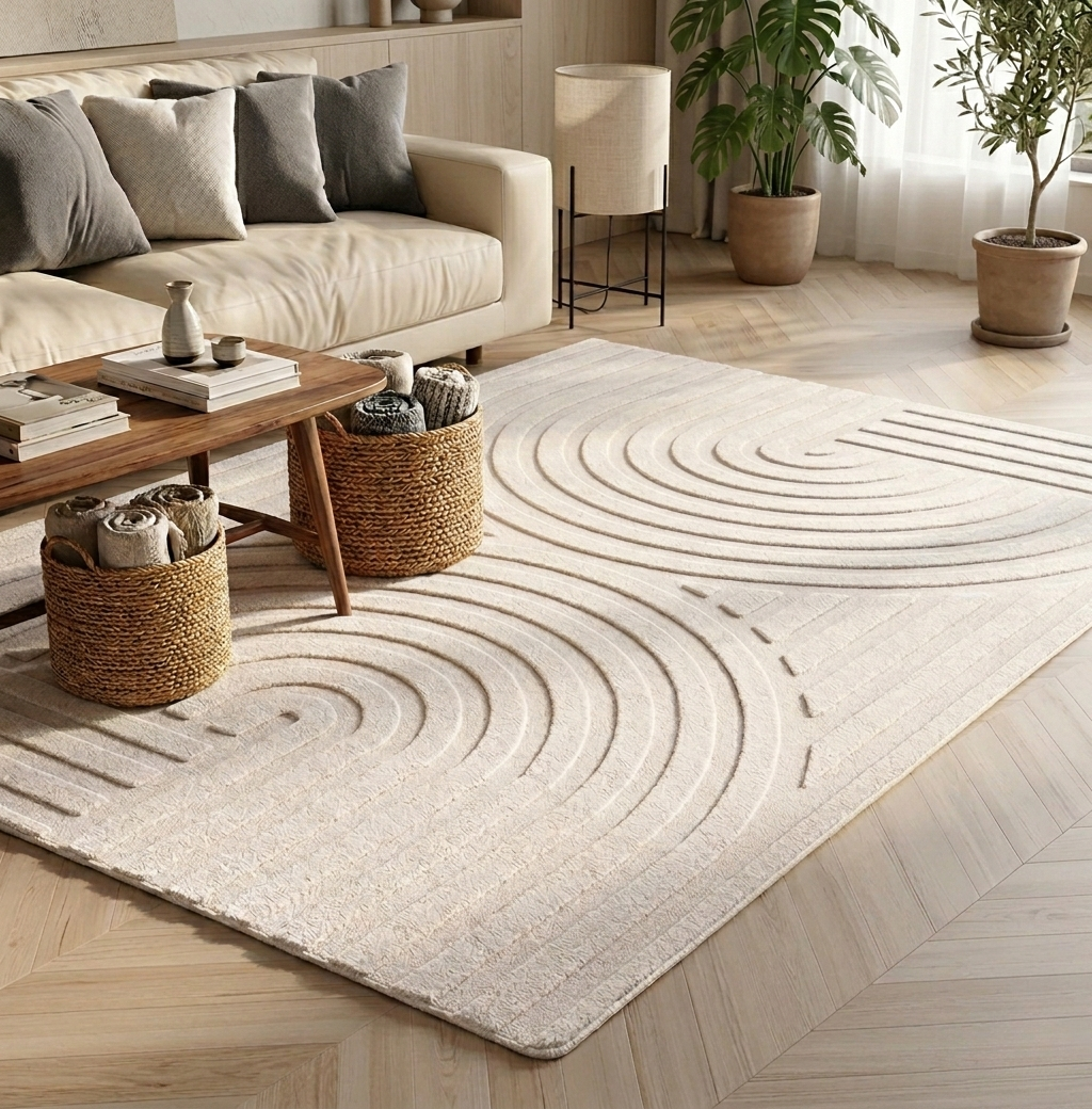Japandi Teppich - POMPEI 1611 CREAM
