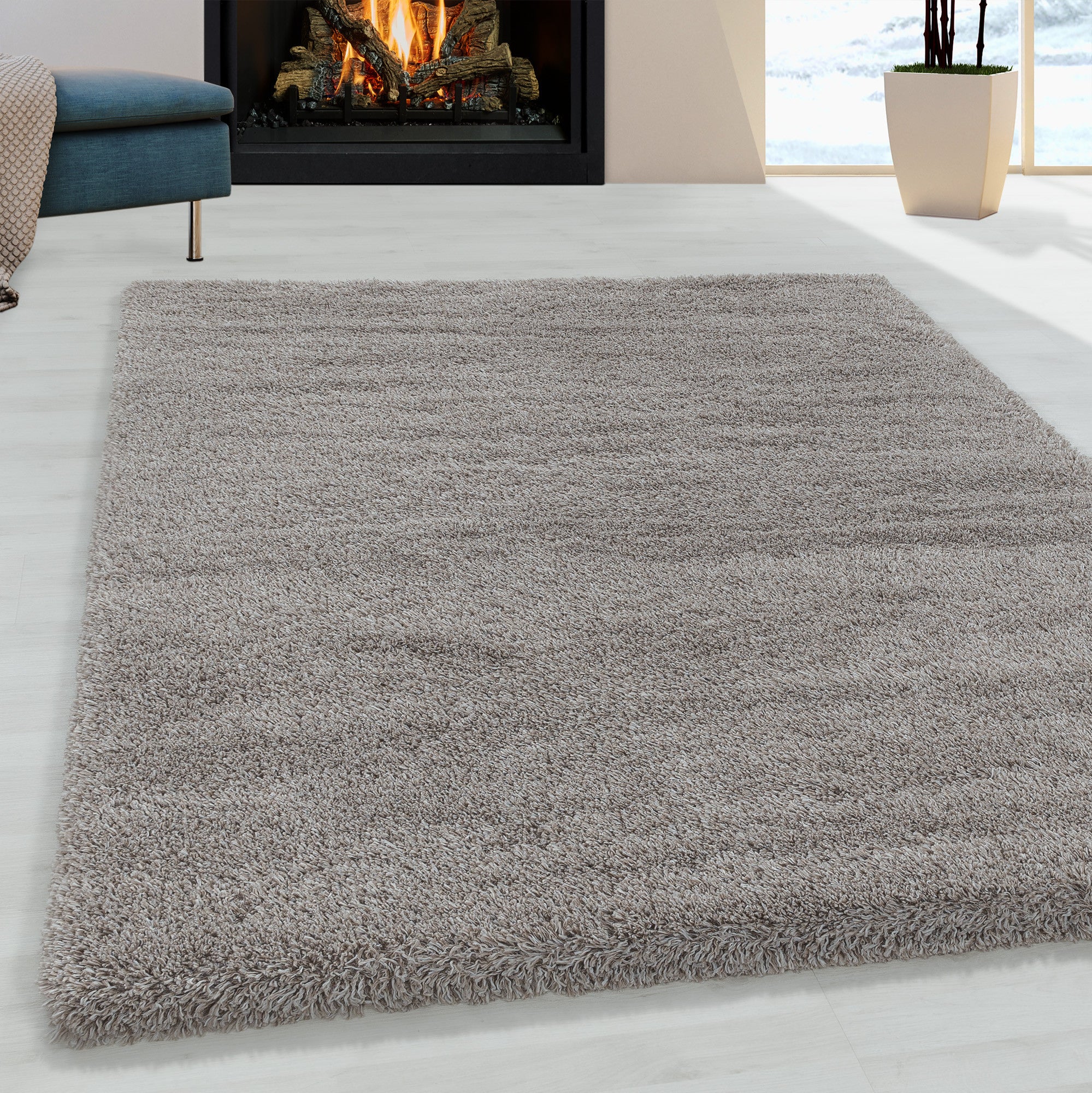 Hochflor-Teppich - FLUFFY 3500 BEIGE