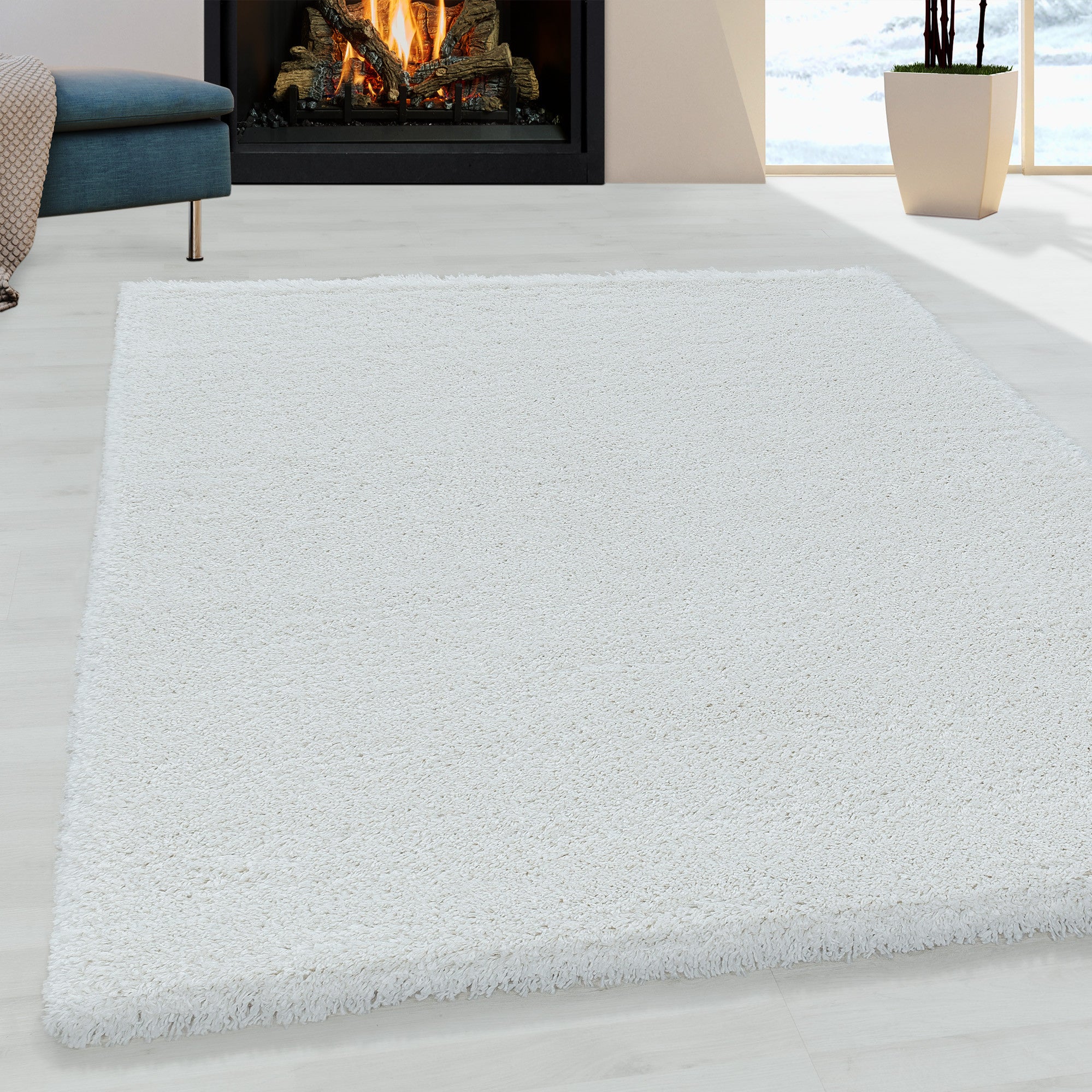 Hochflor-Teppich - FLUFFY 3500 WHITE