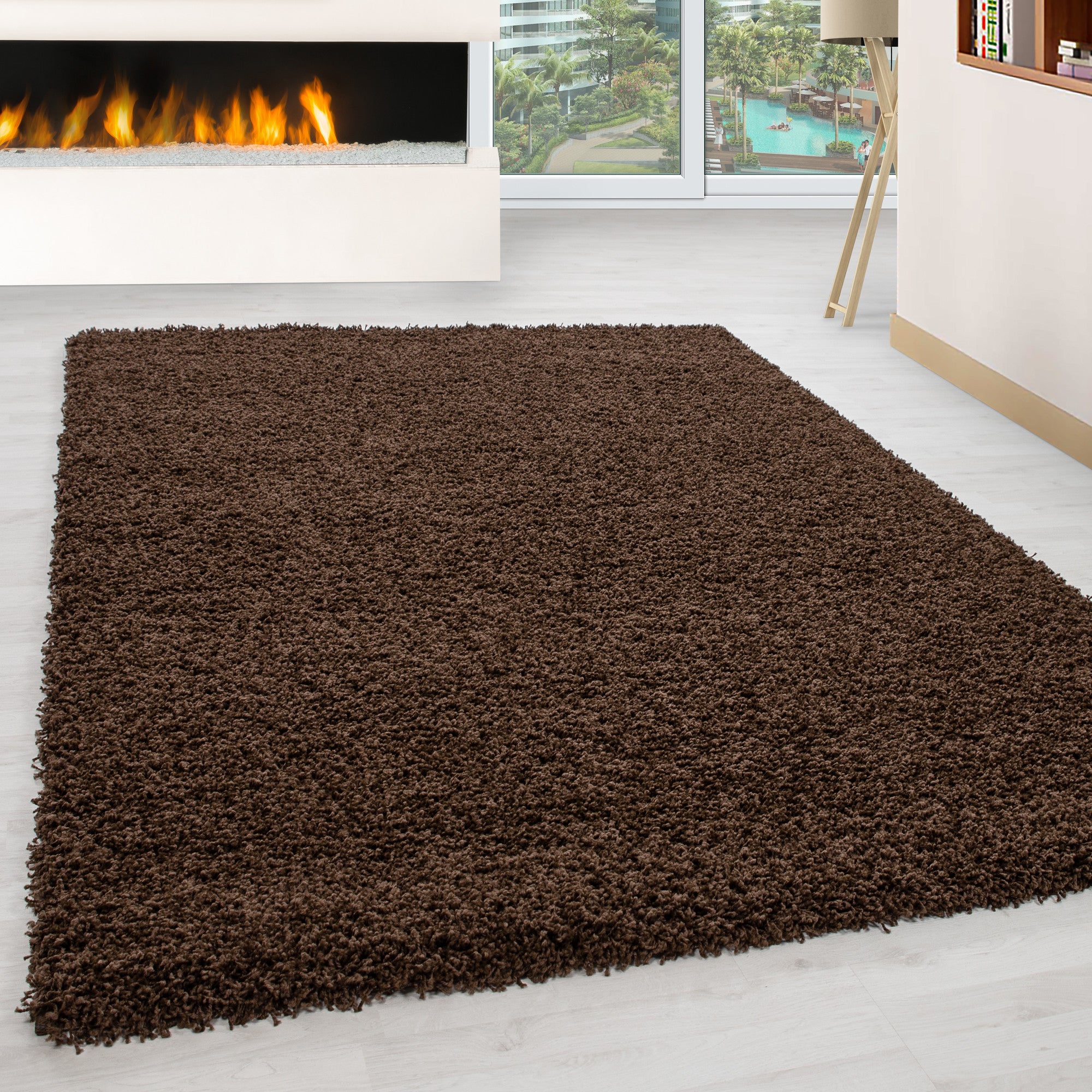Hochfloriger Shaggy Teppich - LIFE 1500 BROWN