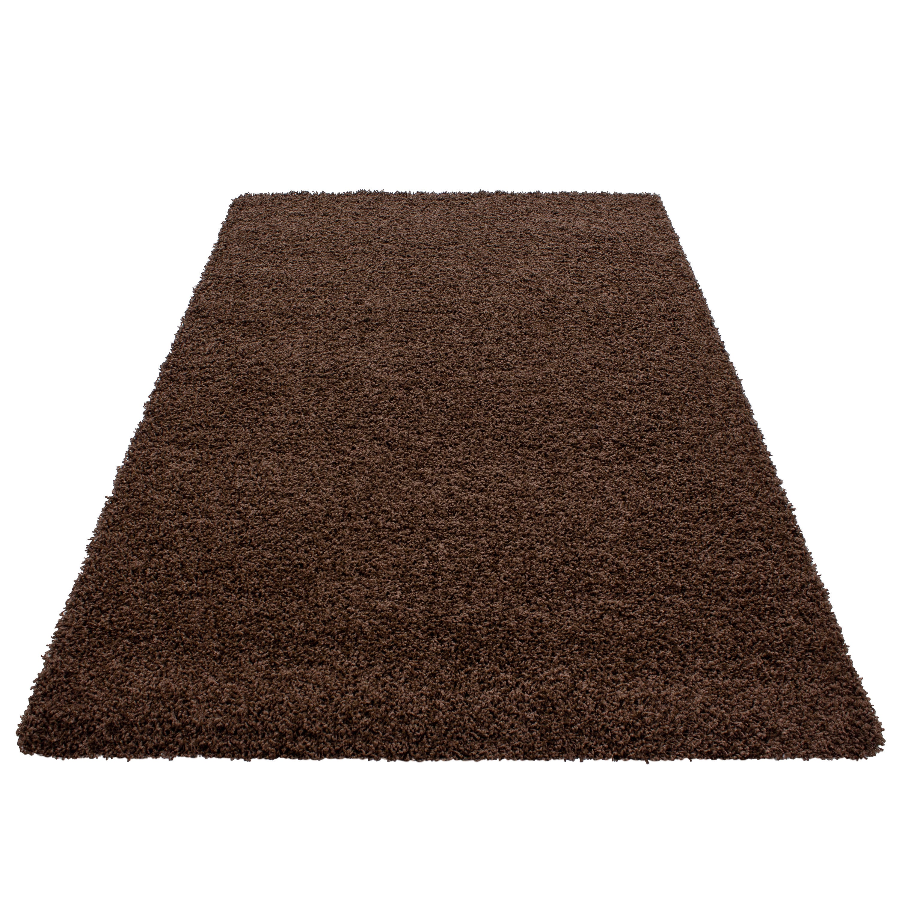 Hochfloriger Shaggy Teppich - LIFE 1500 BROWN