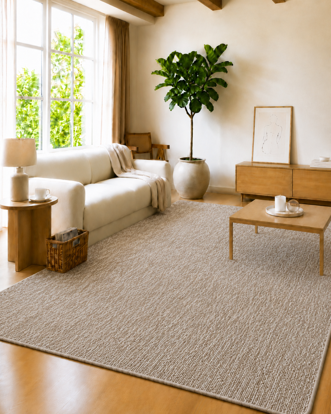 Moderner Teppich - NIZZA 1800 BEIGE