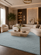 Hochflor-Teppich - FLUFFY 3500 BLAU