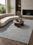 Japandi Teppich - ART 1121 SILBER