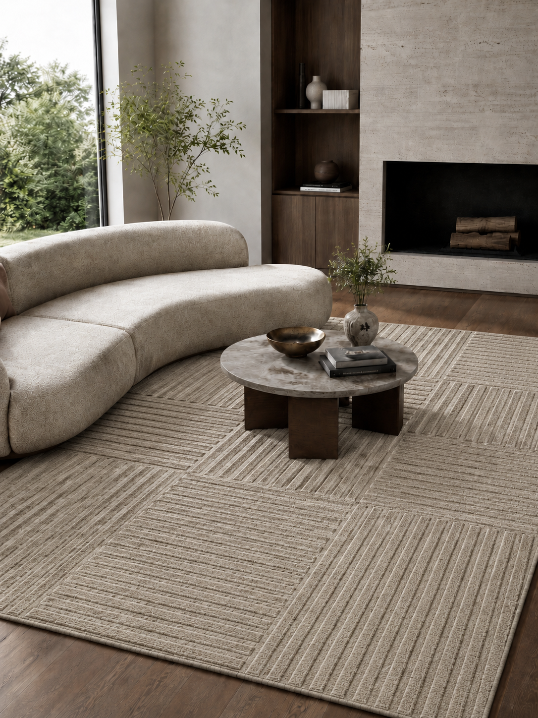 Japandi Teppich - ART 1123 BEIGE