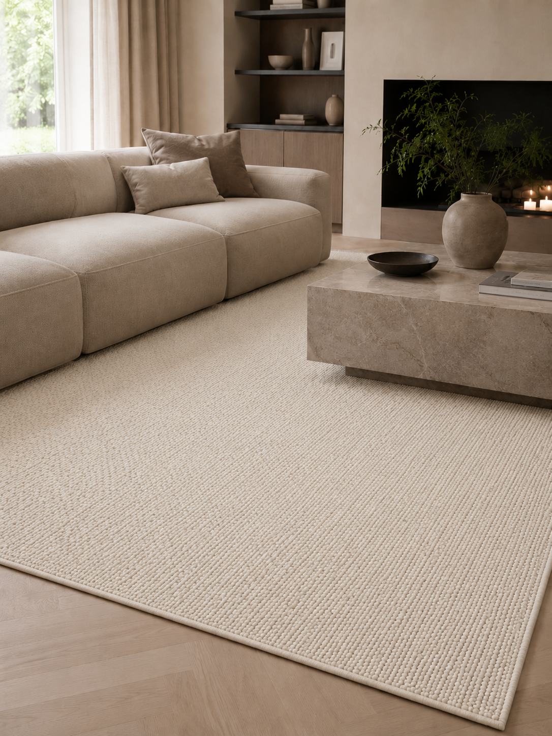 Japandi Teppich - HELIX 2200 CREAM