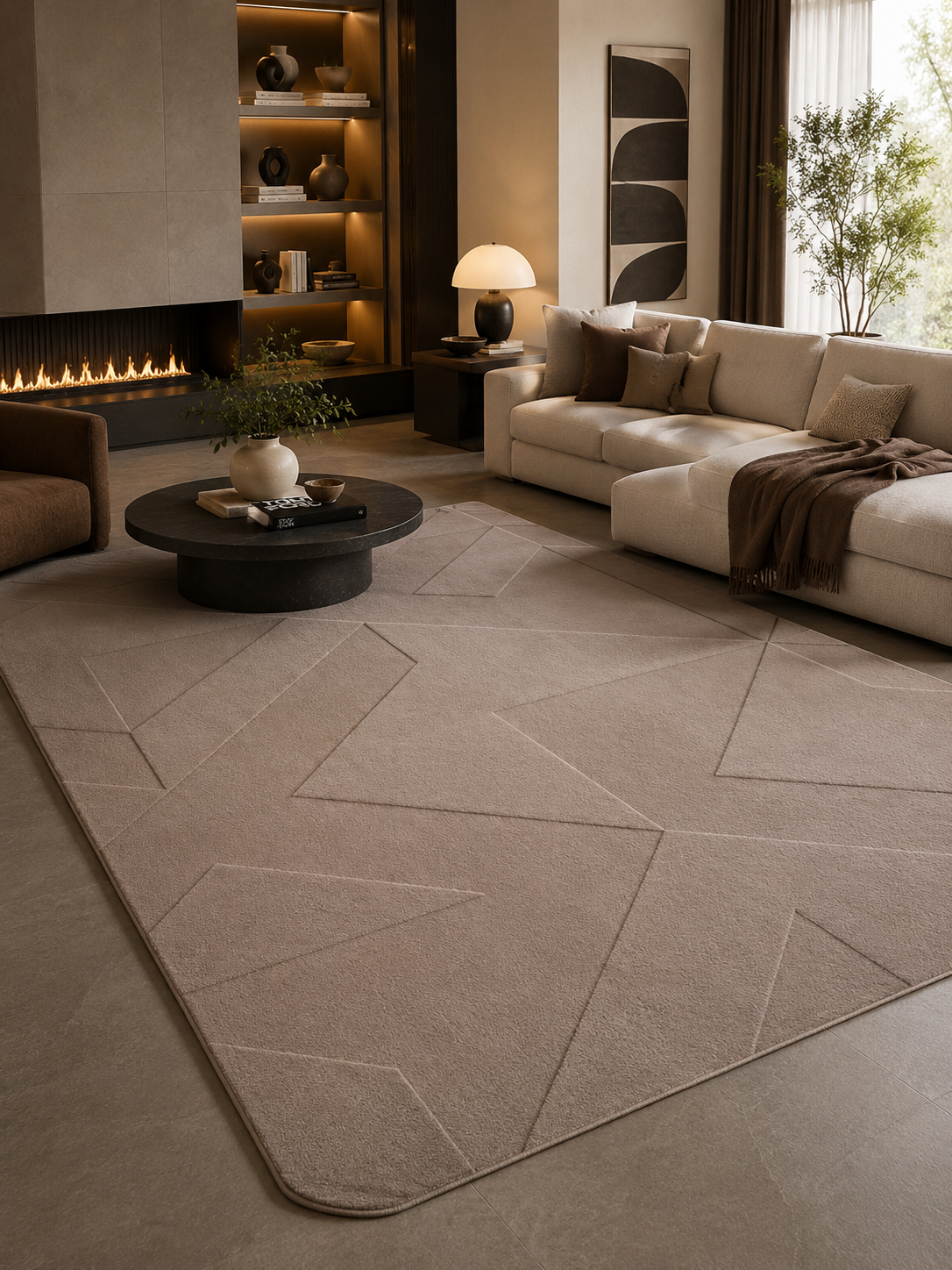 Japandi Teppich - POMPEI 1613 BEIGE