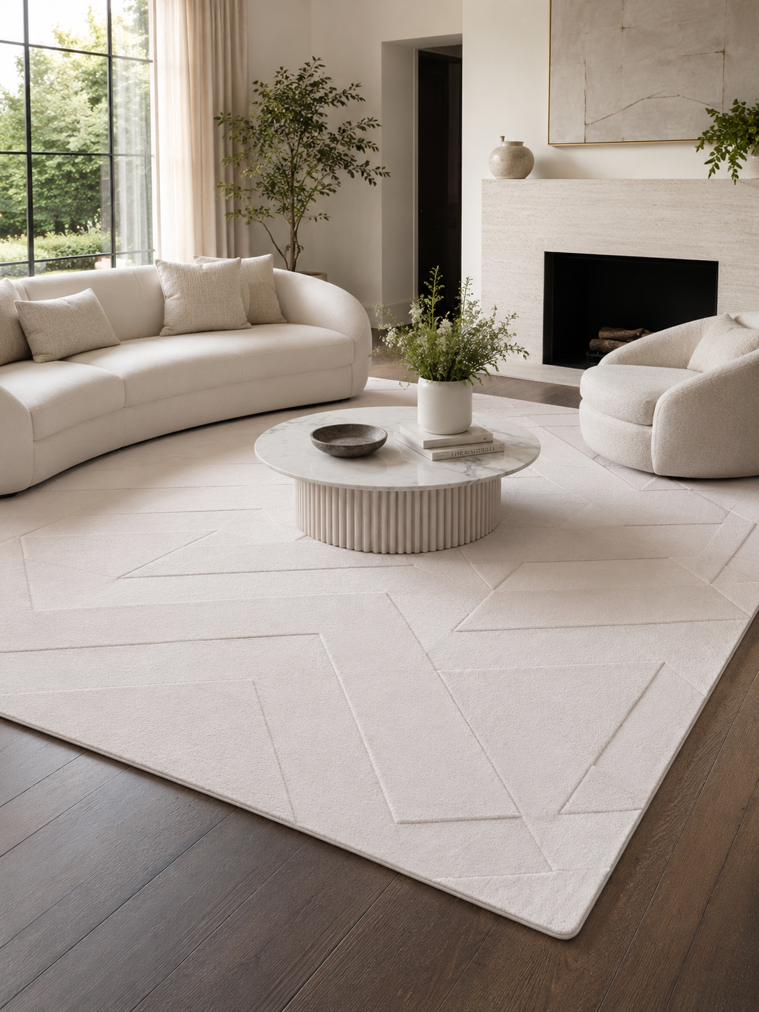 Japandi Teppich - POMPEI 1613 CREAM