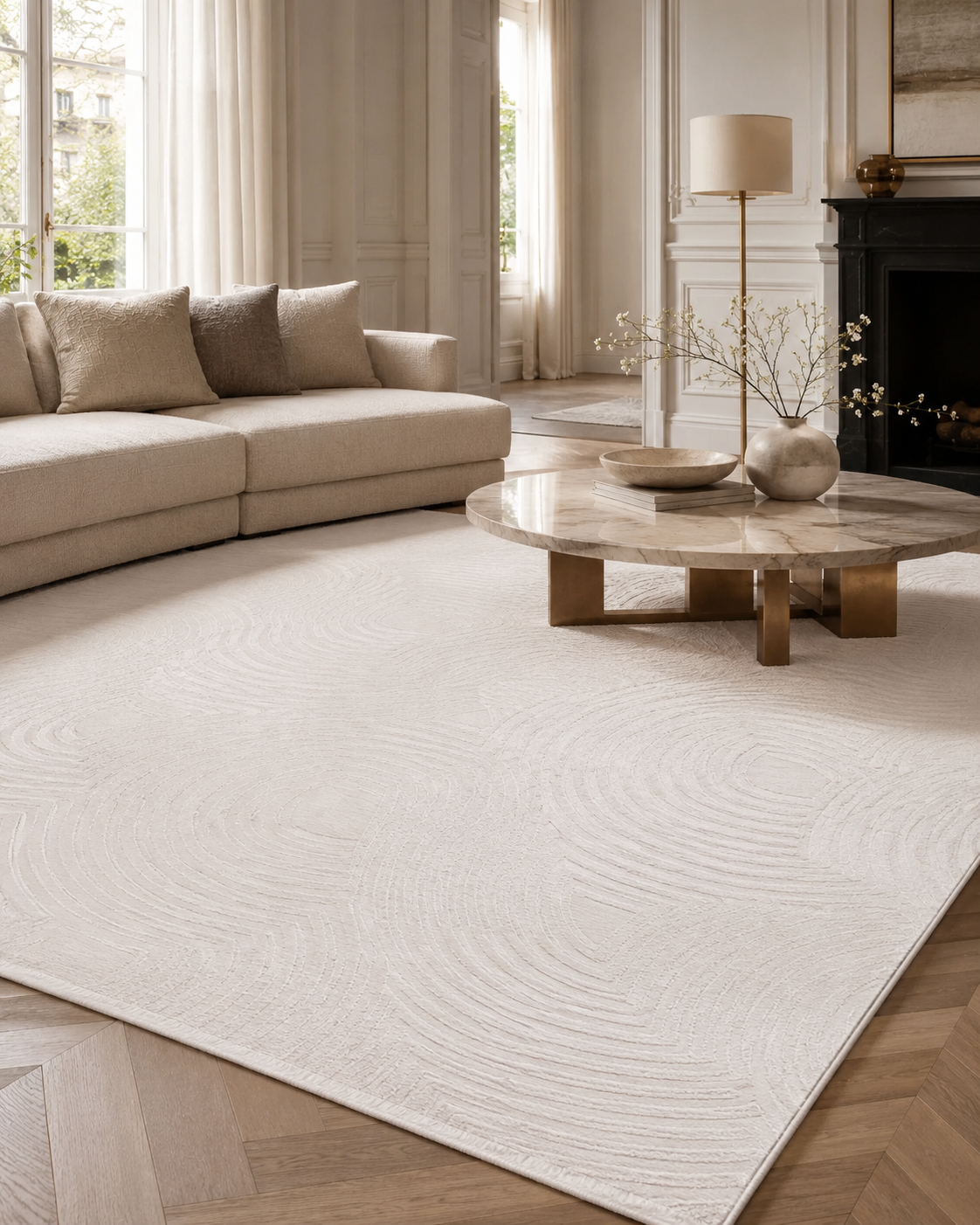 Japandi Teppich - SAHARA 1113 CREAM
