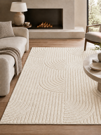 Japandi Teppich - HELIX 2201 CREAM