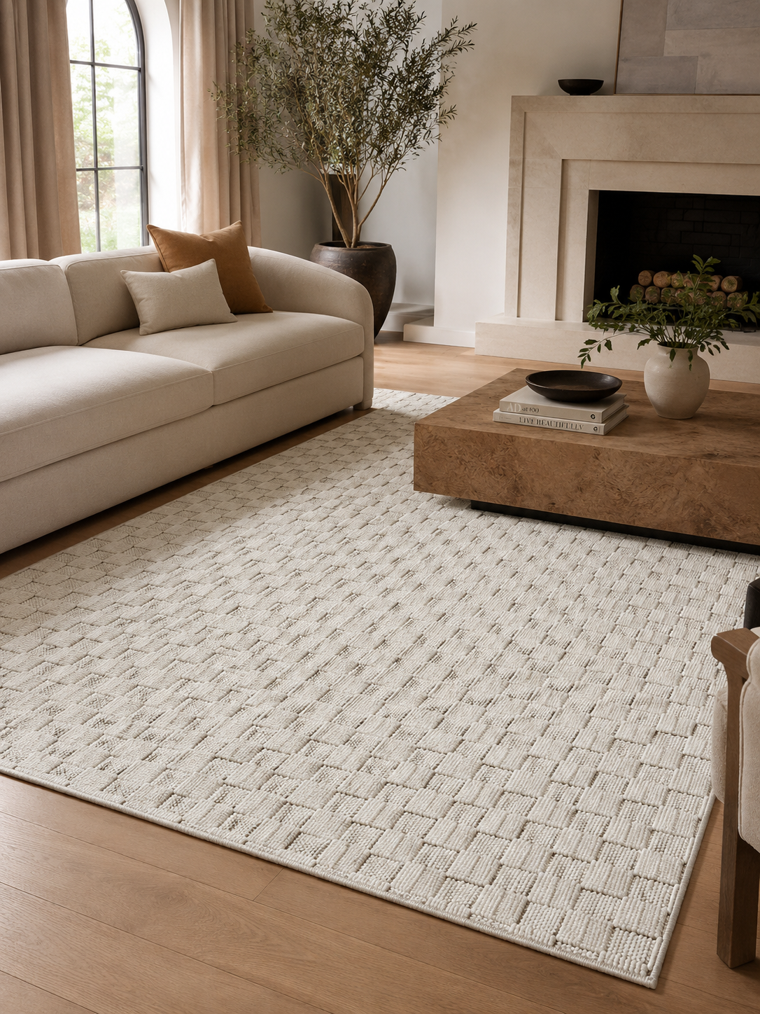 Japandi Teppich - HELIX 2203 CREAM