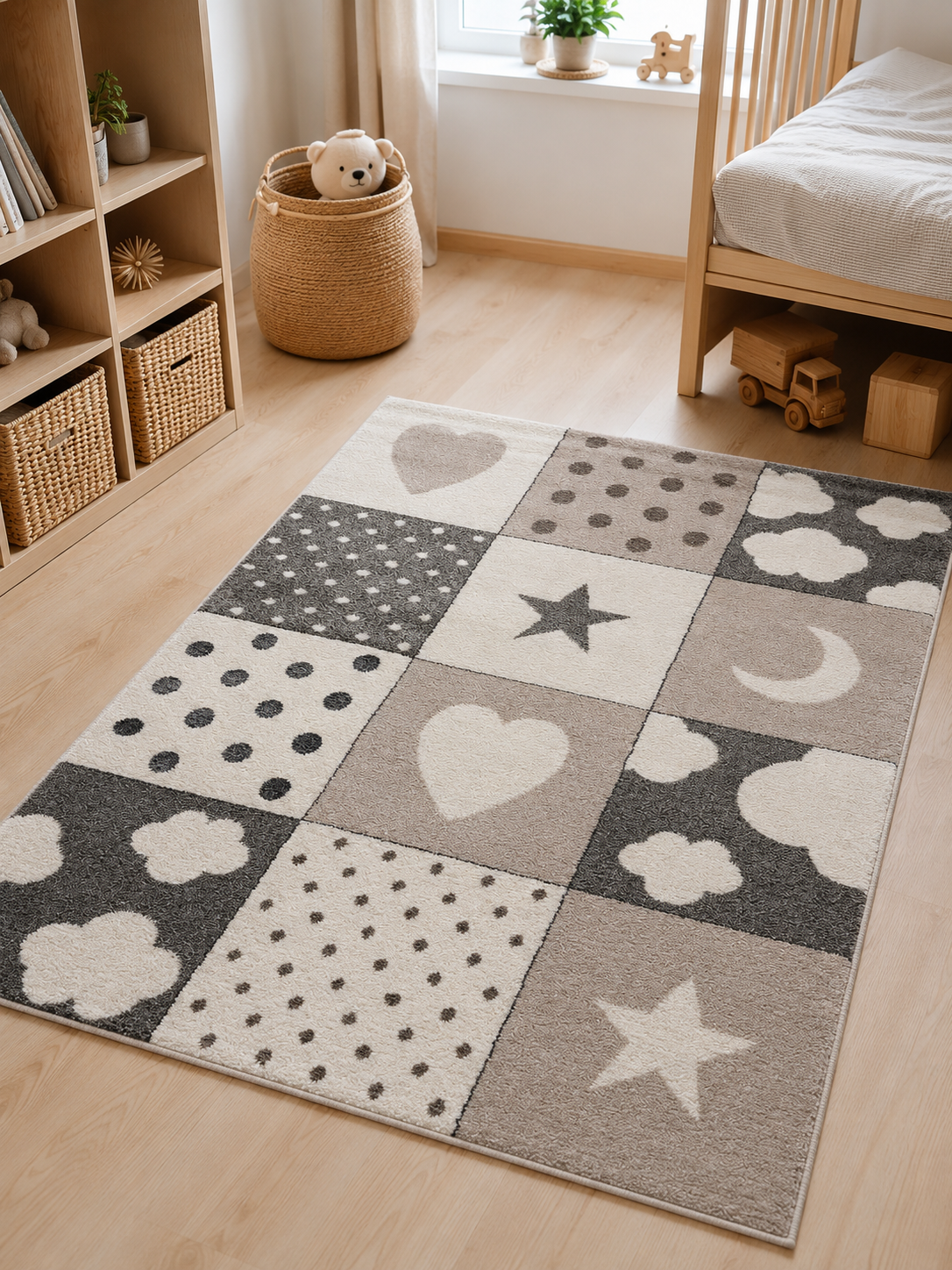 Kinderteppich - Sweat Blocks Grau