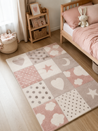 Kinderteppich - Sweat Blocks Rosa
