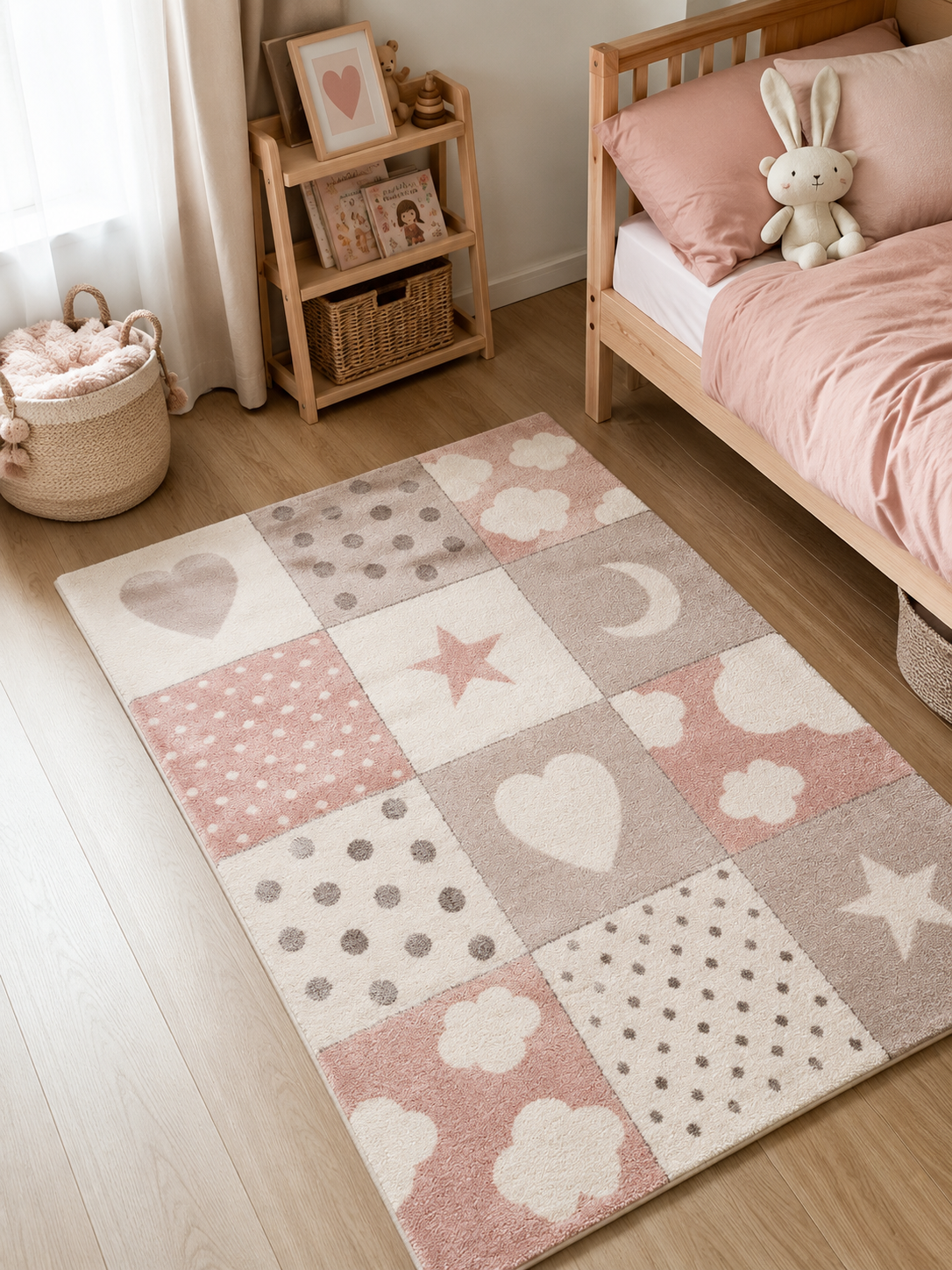Kinderteppich - Sweat Blocks Rosa