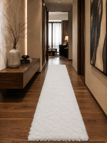 Läufer Hochflor-Teppich - FLUFFY 3500 WHITE