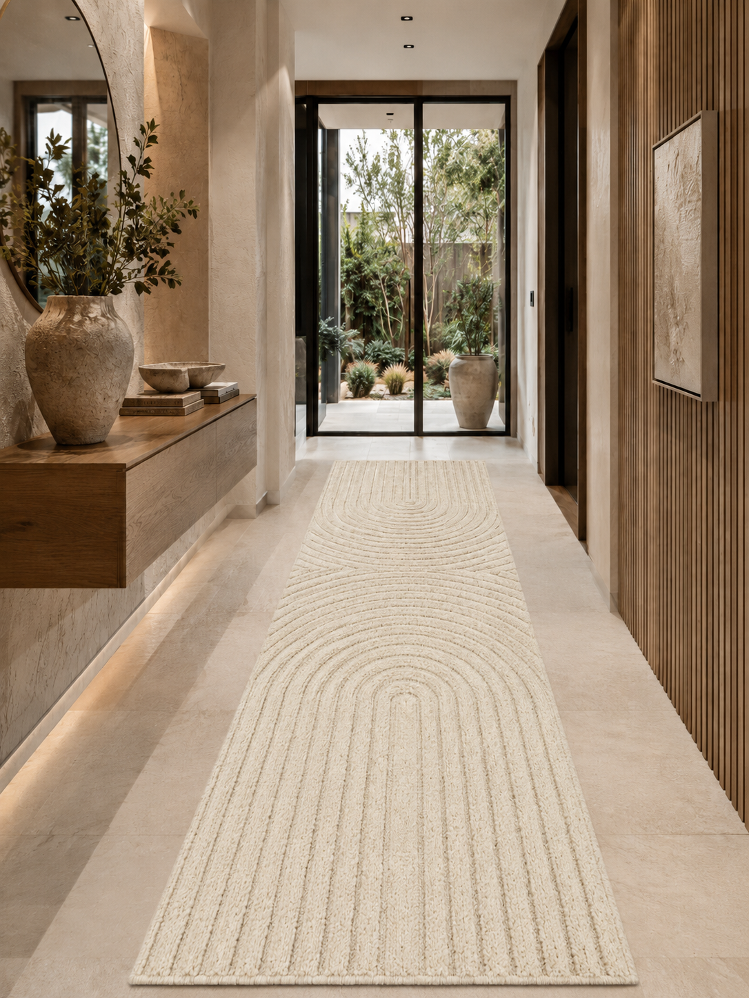 Läufer Japandi Teppich - ART 1122 CREAM