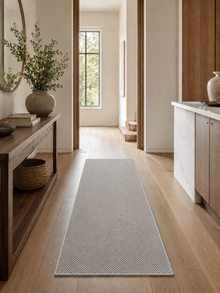 Läufer Japandi Teppich - HELIX 2200 SILBER