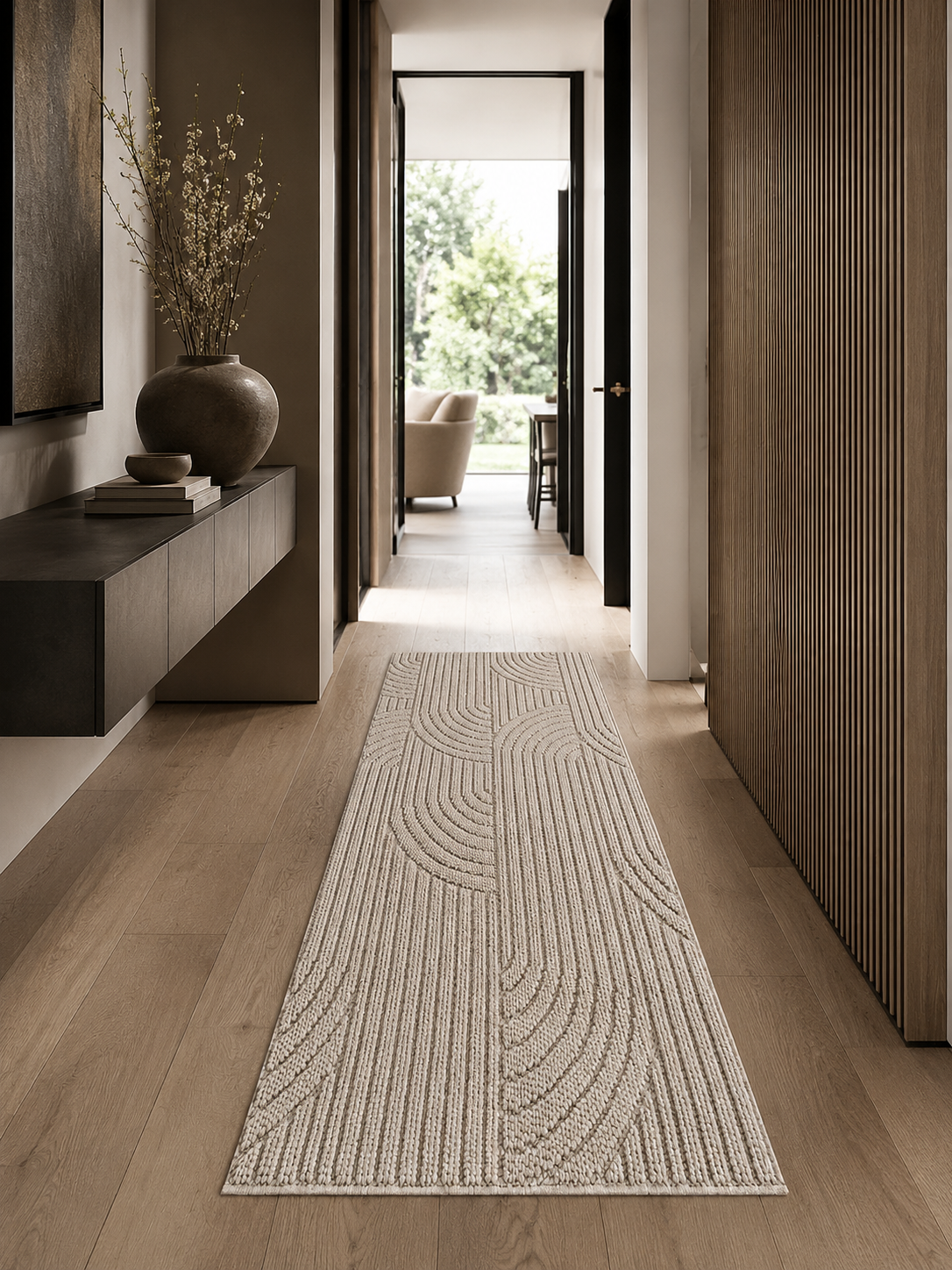 Läufer Japandi Teppich - HELIX 2201 BEIGE