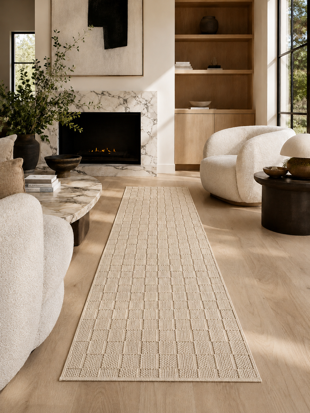 Läufer Japandi Teppich - HELIX 2203 BEIGE