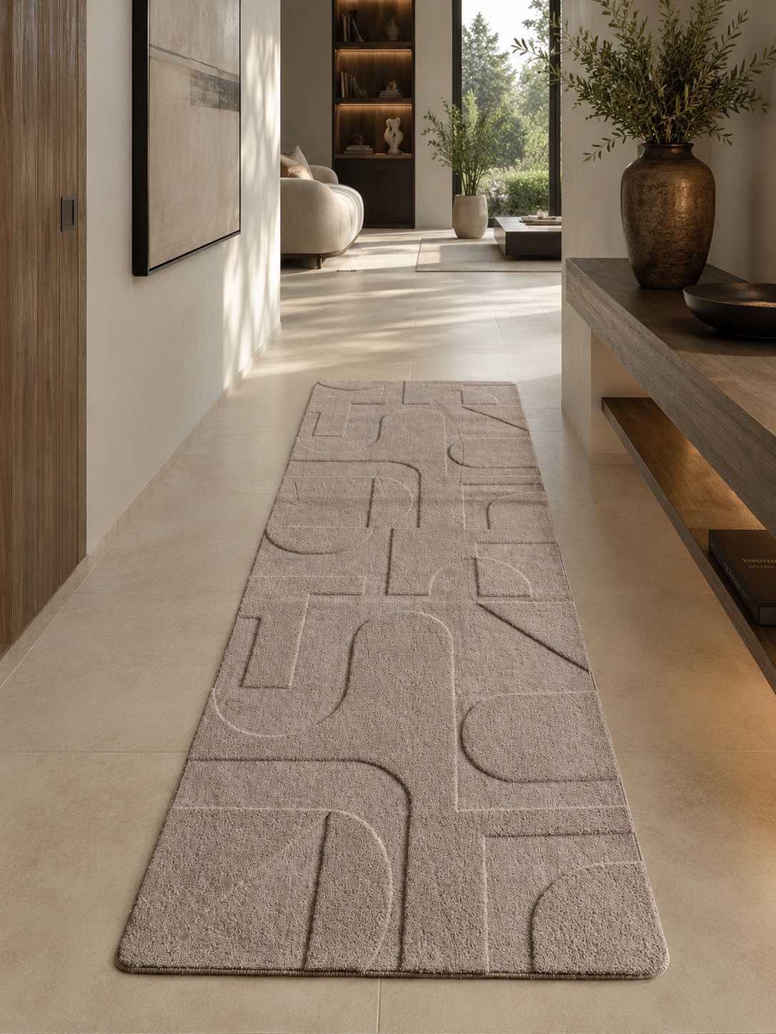 Läufer Japandi Teppich - POMPEI 1614 BEIGE