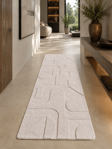 Läufer Japandi Teppich - POMPEI 1614 CREAM