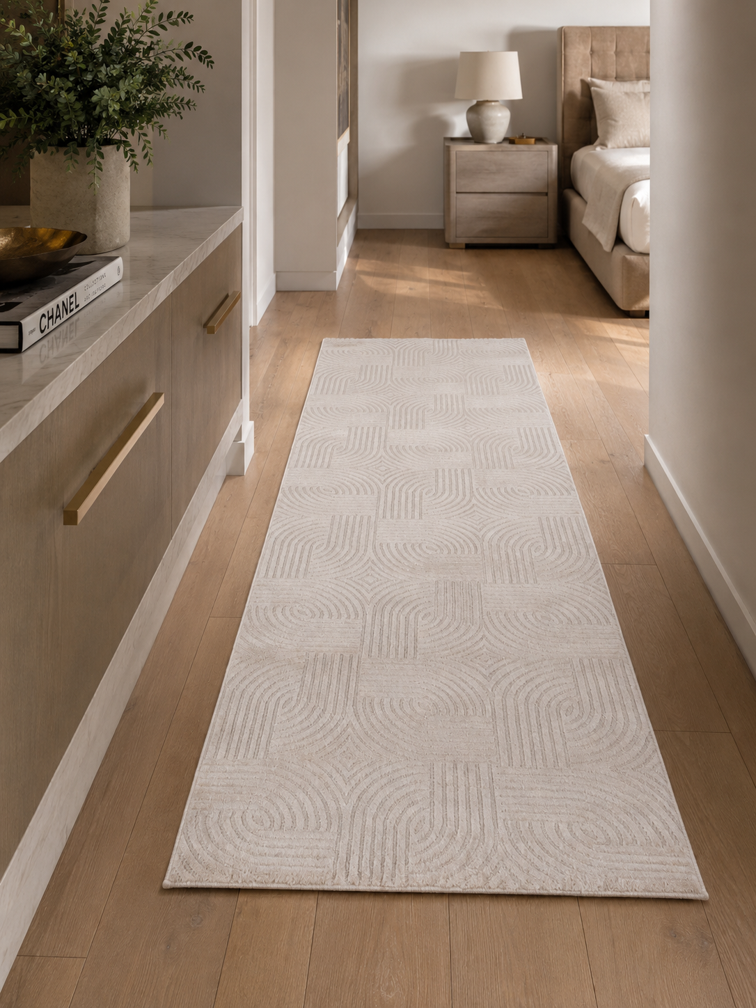 Läufer Japandi Teppich - SAHARA 1112 BEIGE