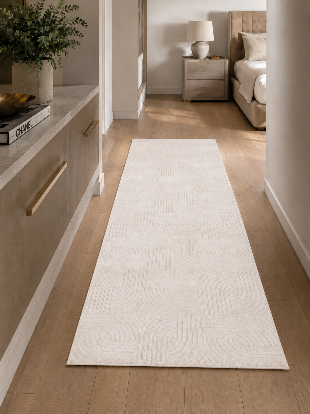 Läufer Japandi Teppich - SAHARA 1112 CREAM