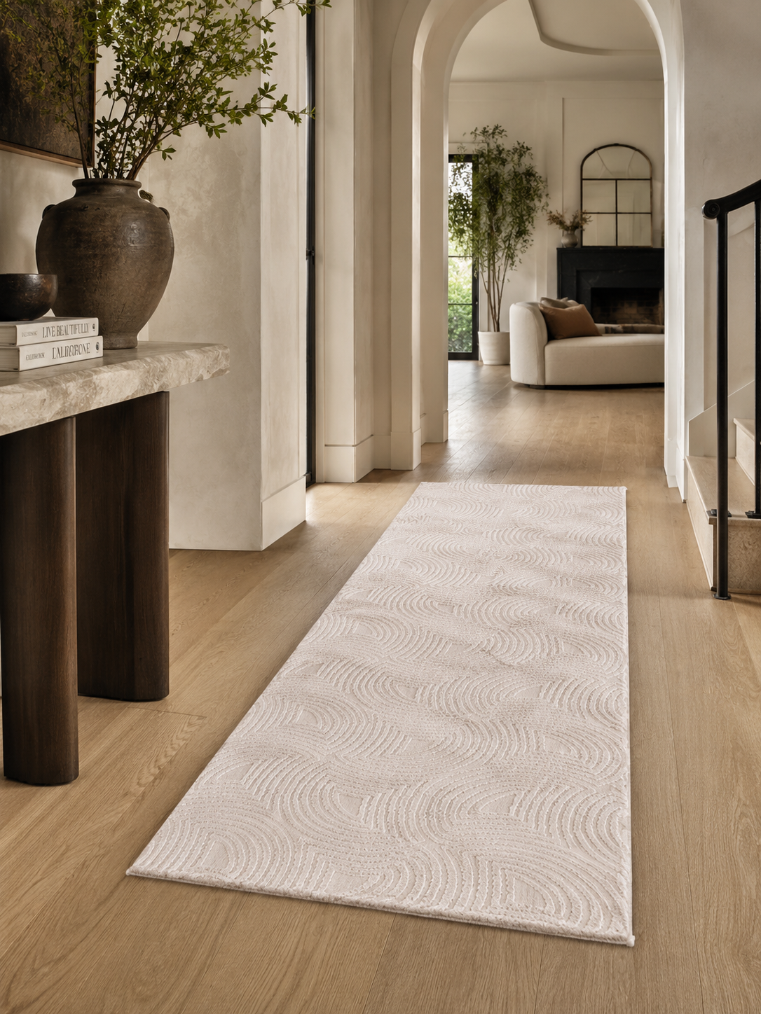 Läufer Japandi Teppich - SAHARA 1113 BEIGE