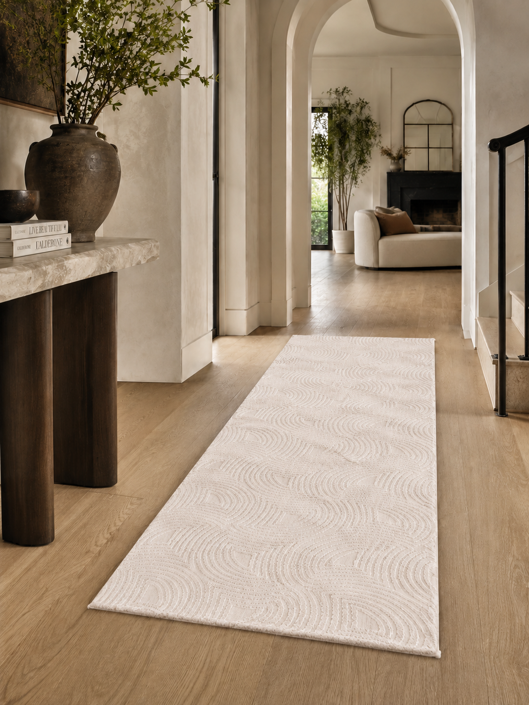 Läufer Japandi Teppich - SAHARA 1113 CREAM